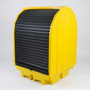 4-Drum Spill Pallet with Hard Cover and Lockable Doors (view 2)