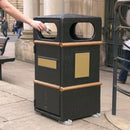Square Closed Top Litter Bin 84L – Glass Fibre Composite
