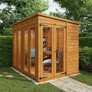 Pent Summerhouse with Modular Design and Toughened Glass