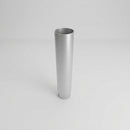 Aluminium Flush Joint Downpipe Sample — RAL 9006 / 63mmØ