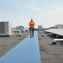 Gray Premium PVC Roof Walkway Matting for High Slip Resistance