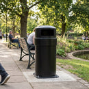 84 Litre Circular Closed Top Litter Bin – MDPE Polyethylene
