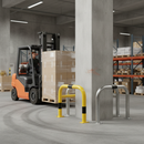 Slate Gray Impact Resistant Heavy Duty Steel Hoop Column Protectors