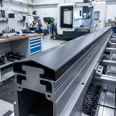 1.83m Black Capping Rail