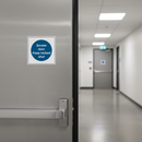 Dark Gray Heavy Duty Smoke Door Keep Locked Shut Safety Sign