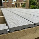 Solid Scalloped Grooved Board 3.6m Light Grey
