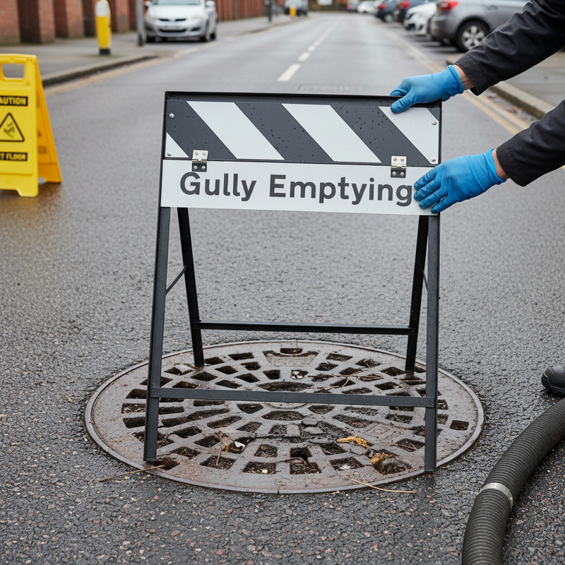 Light Slate Gray Heavy Duty Gully Emptying Supplementary Plate for Road Works