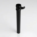 Aluminium Downpipe Length Eared Socket 63mm Dia x 3m — RAL 9005