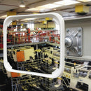800 x 600mm Polymir convex safety mirror with bracket kit