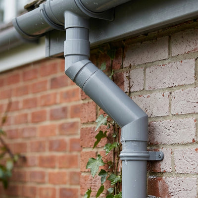 Flush Joint Adjustable Swanneck 63mm Downpipe Connector