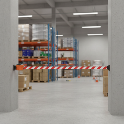 Professional Wall Mounted Retractable Barrier Kit with Adjustable Tape
