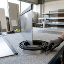 Square Rubber Edge Protector 14x13mm for 6mm Panels - 30m EPDM