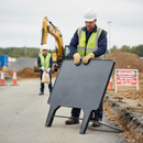 Gray Premium 1050x750mm Q-Sign Frame - Durable and Sturdy Design