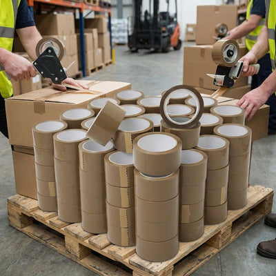 Brown Hot Melt Packing Tape 48mm x 66m – Pack of 36 Rolls
