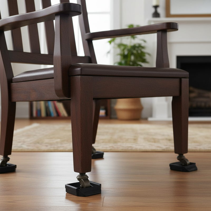 Rosy Brown Premium Floor Protector Castor Cups - Pack of 4 for All Floor Types