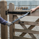 Premium Heavy Duty Cranked Hook & Band Gate Hinges 300mm - Durable and Reliable for Large Wooden Gates and Barn Doors