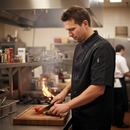 Dark Slate Gray Professional Short Sleeve Chef's Jacket - Comfortable and Durable