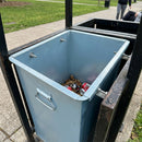 107 Litre galvanised steel bin liner with handles