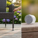 Premium Clear Felt-Ended Furniture Feet Caps for 25mm Round Legs - Pack of 4 for Smooth Movement and Scratch Protection