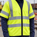 Hi-Vis Yellow/Navy Flame Resistant Vest with Sleeves Class 3/2 (view 2)