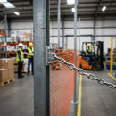 Dim Gray Premium Heavy Duty Key Clamp Flange for Wall Fixing with D Shackle Attachment - Galvanized, Malleable Iron Construction