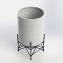 6900L Open Top Cone Tank, 45° Angle, UV Polyethylene (view 2)
