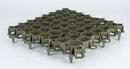 Plastic grass grid 490 x 490 x 40mm light-duty ground stabiliser (view 2)