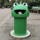 60 Litre Polyethylene Litter Bin, Compact Hooded Design