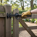 Premium Heavy Duty Ring Gate Latch 152mm - Black Powder Coated Finish for Reliable Security