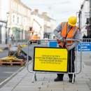 Gray Custom Rectangular High-Performance Sign 1050 x 750mm