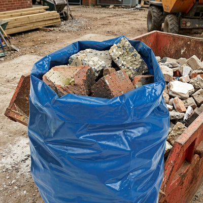 20" x 30" Blue Rubble Sack 300 Gauge - Box of 100