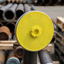 DN 40 Full Face Flange Protector - 146mm Head, Yellow LDPE