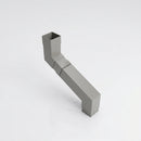 Flush Joint Adjustable Swanneck 72x72mm Aluminium Downpipe — RAL 7036
