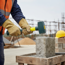 Light Gray Premium Fibreglass Club Hammer 4lb for Demolition and Masonry