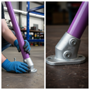 Dark Slate Gray Premium Variable Angle Base Strut for 30-45 Degree Incline - Heavy Duty Key Clamp System for Structural Support