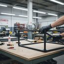 Dark Slate Gray Premium PVC 2 Way Corner Connector for Square Tubing - 23.5mm