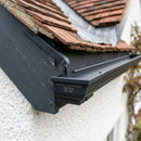 Moulded Ogee Gutter Side Rafter Bracket 125 x 100mm — RAL 7021 (in use)