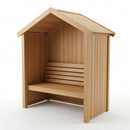 Wooden Garden Arbour with Extra Deep Canopy (view 2)