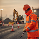 Sienna High-Visibility Traffic Jacket with Concealed Hood - Orange