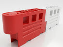Heavy duty traffic barrier, interlocking polyethylene, 400kg capacity (view 2)