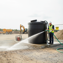 Light Gray 1300 Litre Heavy Duty Bunded Water Tank for Water Storage