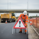 Slate Gray High-Performance Warning/Danger Triangle Metal Sign Face 750mm