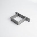 Aluminium Downpipe Clip 72×72mm Flush Joint (view 2)