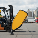 Gray Premium Retroreflective Reboundable Self-Righting Bollard - High Visibility