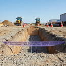 Gray Professional Underground Warning Tape for Street Lighting Cables - 150mm x 365m