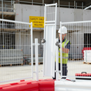 Gray Premium Safety Barrier Angle Mesh Extension Panel for Enhanced Site Security