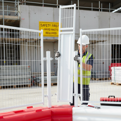 Premium Safety Barrier Angle Mesh Extension Panel for Enhanced Site Security