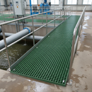 Slate Gray Heavy Duty Open Mesh GRP Grating - 38mm Thick for Superior Durability