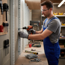 Dim Gray Twin Slot Upright Fixing Pack - 10 Screws and Plugs for Secure Shelving