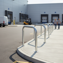 Light Slate Gray Heavy Duty Galvanised Steel Hoop Perimeter Barrier - 48mm Diameter